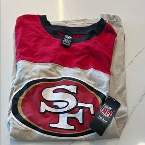 NFL Kids Red and Tan Jersey
